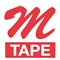 P-TOUCH M TAPE - 12 mm - Blauw / Wit