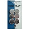 MAGNEET 25 mm CHROME - set 6