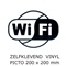 PICKUP VINYL STICKER  " Wi Fi "