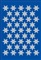 ETIKETTEN DECOR - Ster 6 aren 13 mm folie zilver