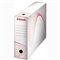 ARCHIEFDOOS BOXY 80 - Golfkarton Wit / Rood
