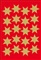 ETIKETTEN DECOR - Ster 6 aren 21 mm folie goud
