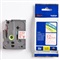 P-TOUCH TZE TAPE - 12 mm - Rood / Transparant