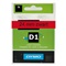 DYMO D1 TAPE 24 mm - Zwart / Rood - S0720970