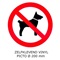 PICKUP VINYL STICKER  " Honden niet toegelaten "