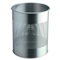 PAPIERBAK METAAL ROND - 15 Liter - Zilver