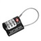 SAMSONITE CABLE LOCK - 3 DIAL - Zwart