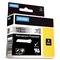 DYMO RHINO - POLYESTER 6 mm - Zwart op Metallic