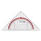 GEODRIEKHOEK 16 cm - Transparant
