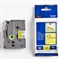 P-TOUCH TZE TAPE - 12 mm - Zwart / Geel