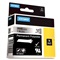DYMO RHINO - POLYESTER 24 mm - Zwart op Metallic