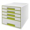 LADENBLOK WOW CUBE - Wit / Metallic groen