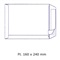 ZAK-ENVELOP WIT - Ft. 160 x 240 mm - STRIP