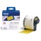 ETIKETTEN THERMISCH 62 mm - GEEL Removable