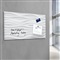 GLAS MAGNEETBORD - 910 x 460 mm - White WAVES