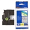 P-TOUCH TZE TAPE - 12 mm - Zwart / Zilver MAT