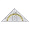 GEODRIEKHOEK 16 cm - Transparant