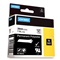 DYMO RHINO - POLYESTER 24 mm - Zwart op Transpar.