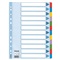 VERDEELKAARTEN "MYLAR" KARTON 12 TABS
