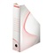 TIJDSCHRIFTENHOUDER KARTON Wit - Rood