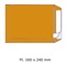 ZAK-ENVELOP BRUIN - Ft. 160 x 240 mm - STRIP