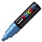 POSCA MARKER WATERVERFSTIFT - PC8K - Blauw metal.