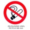 PICKUP VINYL STICKER  " Verboden te roken "