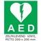 PICKUP VINYL STICKER  " AED Defibrillator "