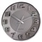KLOK 33.5 cm - ALUMINIUM - 3D cijfers