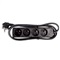 STOPCONTACT 4-Voudig - Zwart - Snoer 1.5 M