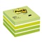 POST-IT NOTE CUBE Ft.76 x 76 mm - Pastelgroen