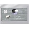GLAS MAGNEETBORD - 910 x 460 mm - Ruwe BETON