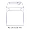 ENVELOP VIERKANT 170 x 170 mm - 120 gr