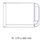 ZAK-ENVELOP WIT - Ft. 175 x 265 mm - STRIP