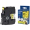 P-TOUCH TZE TAPE - 24 mm - Zwart / Geel