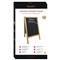 KRIJTSTOEPBORD - 70 x 125 cm - Teak