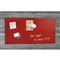 GLAS MAGNEETBORD - 910 x 460 mm - Rood