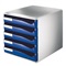LADENBLOK LEITZ 5 BLAUWE LADEN / GRIJS