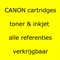 Alle CANON cartridges toner & inkjet verkrijgbaar