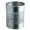 PAPIERBAK METAAL ROND - 15 Liter - Zilver