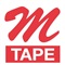 P-TOUCH M TAPE - 12 mm - Rood / Wit