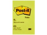 POST-IT NOTE 3M - Ft. 51 x 76 mm - Geel Blok x 100 vel