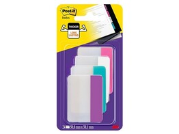 POST-IT INDEX  STRONG  50.8 x 38 mm Set 4 color x 6 - Wit - Roze - Blauw - Paars
