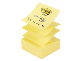 POST-IT Z-NOTE 3M - Ft. 76 x 76 mm - Geel Blok x 100 vel