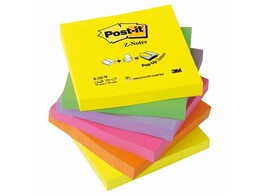 POST-IT  Z-NOTE  76 x 76 mm -  Neon Colors 3M - 100 vel