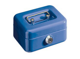 GELDKIST MINI 125 x 95 x 60 mm - Zilver Alco - met spaargleuf - Incl. 2 sleutels