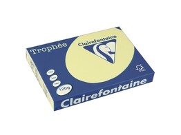 PAPIER COLOR A4 120 gr - Geel 1248 Clairefontaine Trophee - Pak 250 blad