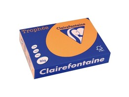 PAPIER COLOR A4 80 gr - Oranje 1878 Clairefontaine Trophee - Pak 500 blad