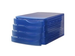 LADENBLOK   Silky Translucent   4 Laden - Blauw
