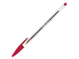 BALPEN BIC CRISTAL - Rood Medium punt